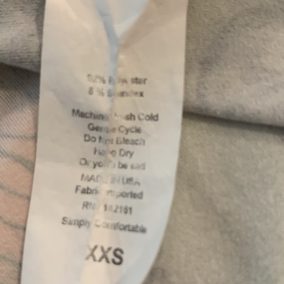 LuLaRoe XXS Oversized Irma Sage Green Butterfly Passion Tee - Picture 9 of 9